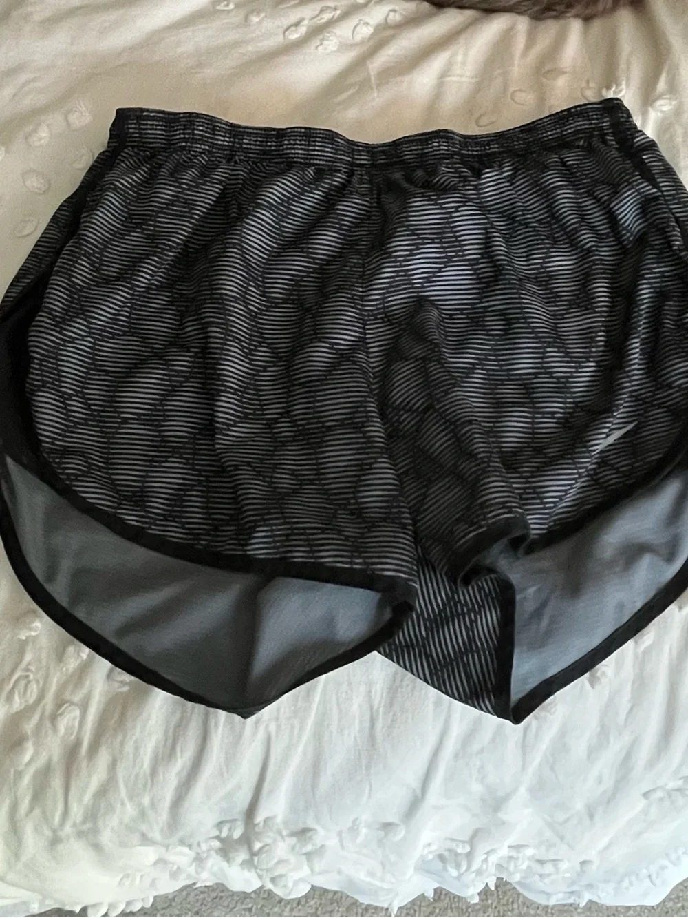 Nike Dri-FIT Black Striped Running Shorts